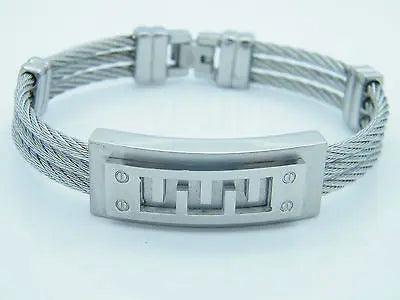 HIGH QUALITY STAINLESS STEEL  WRISTBAND MEN'S JEWELLERY BRACELET NEW COLLECTION steelstyle33