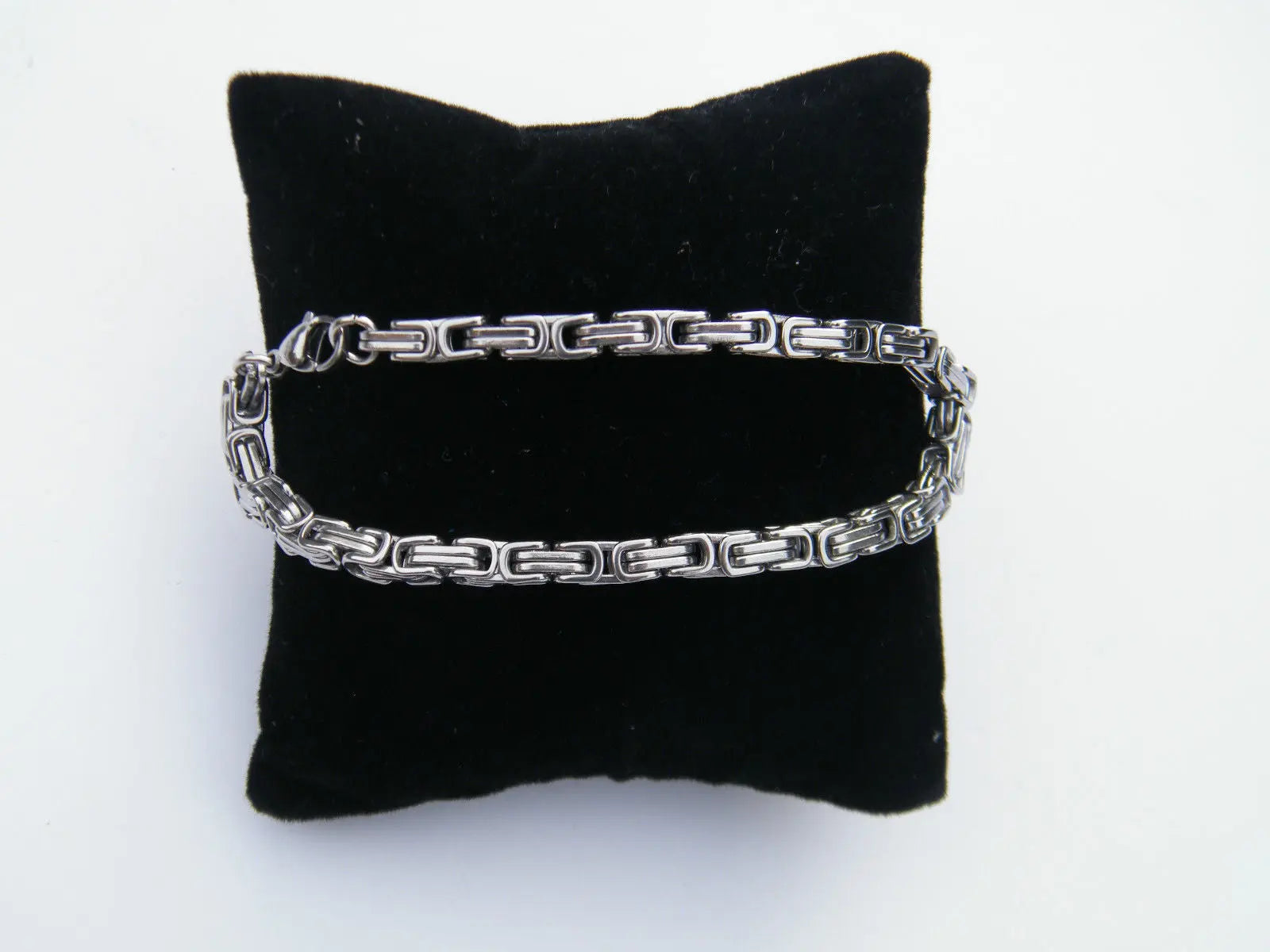 MEN'S WOMEN'S CHUNKY LINK CHAIN BYZANTINE STAINLESS STEEL BRACELET steelstyle33